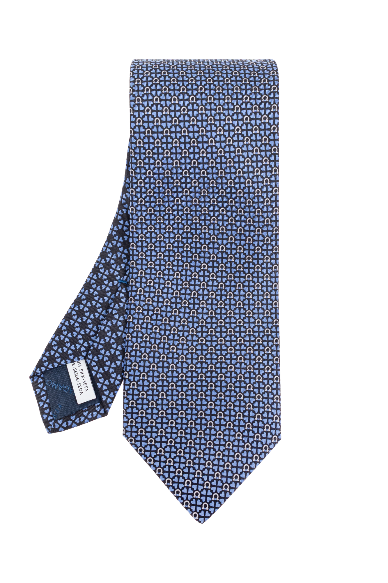 Navy blue Silk tie FERRAGAMO - Vitkac AS
